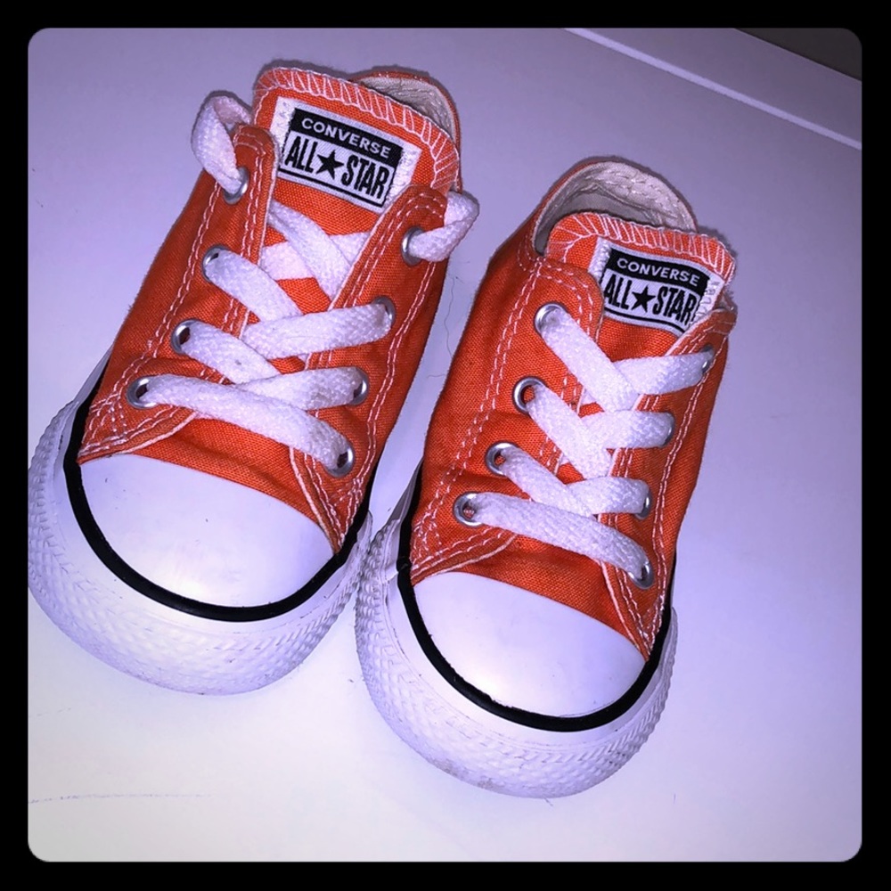 Toddler Converse - Orange&White Size - 7